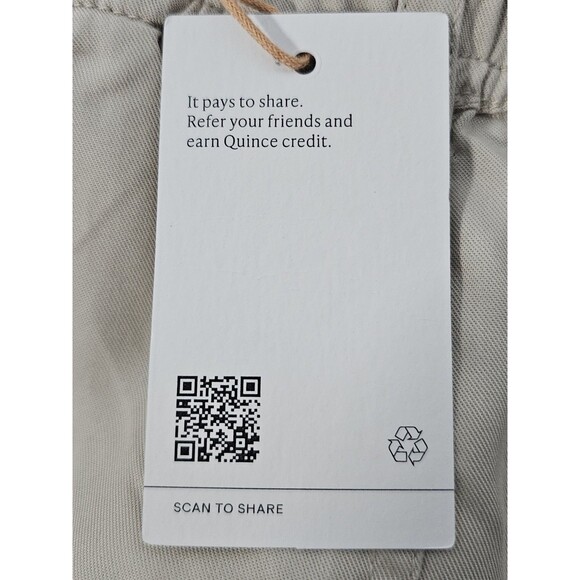 Quince Pants Cargo Women Vintage Wash Tencel Drawstring Shale Large - Picture 8 of 12